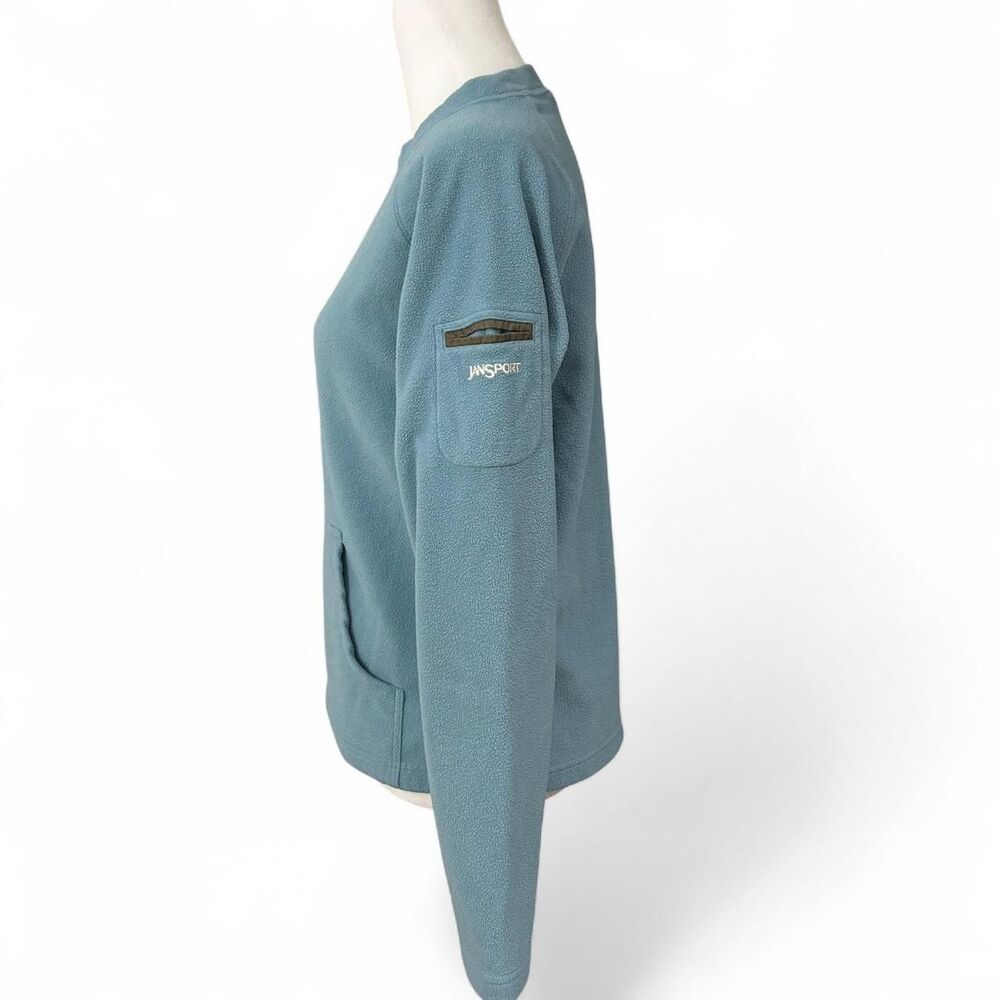 Blue vintage 90s Jansport crewneck sweatshirt - Picture 2 of 7